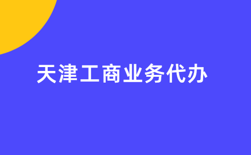 天津工商注册代理服务示意图