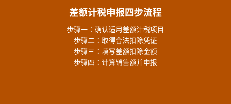 差额计税申报流程